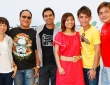 DJs from Safra Radio with Youyi from Channel 8\'s Good Morning Singapore