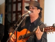 Frank Danker lead vocals and guitar of The Singapore Swing